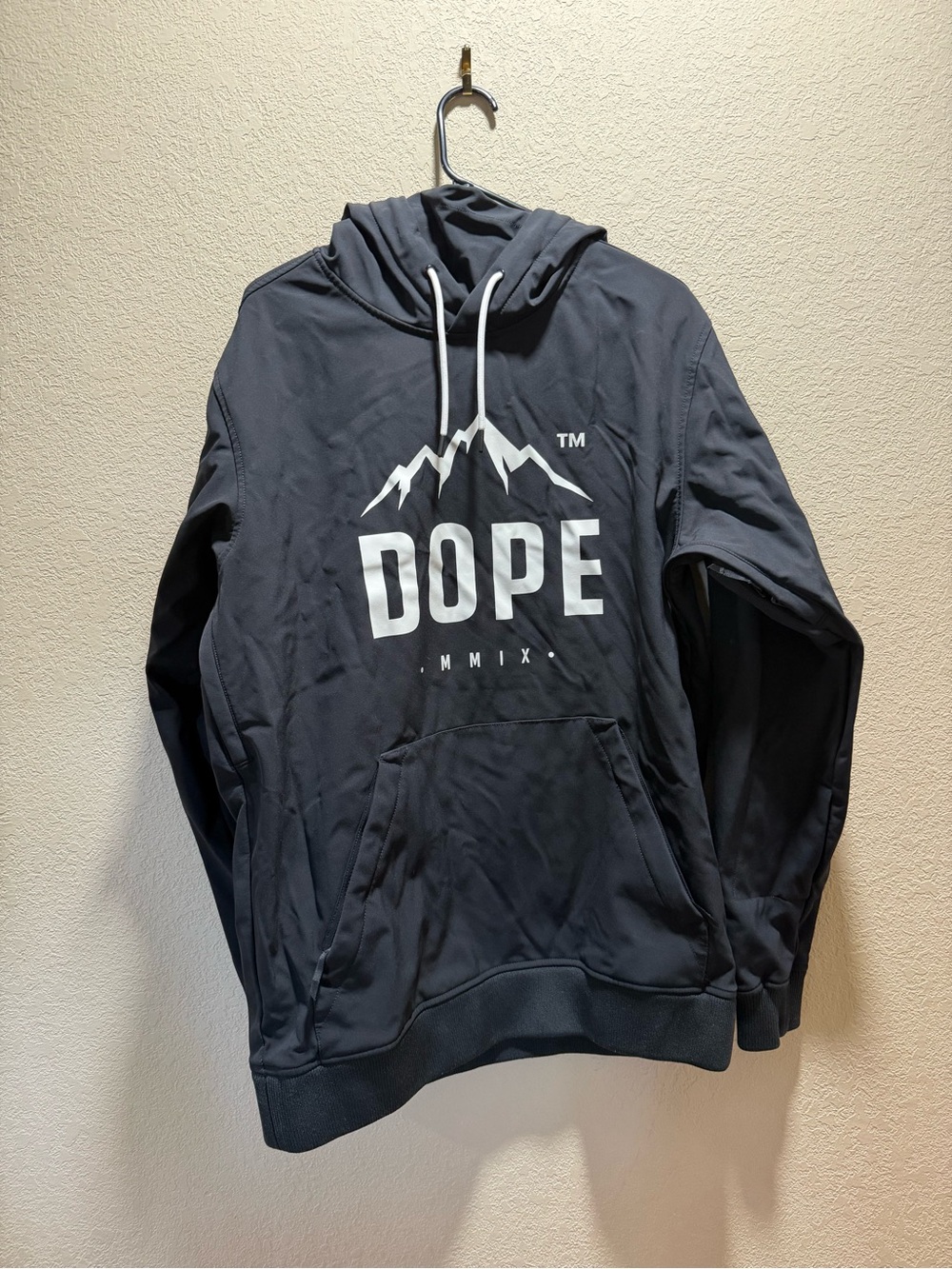 DOPE Men's Hoodie in Black with White Logo